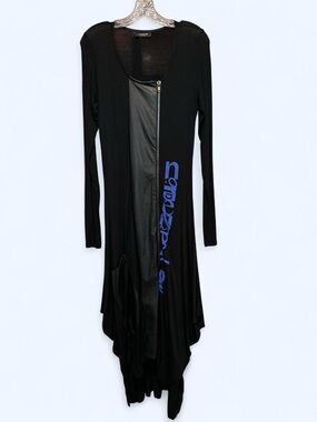 NOR Denmark Asymmetrical Black Long Sleeve Dress